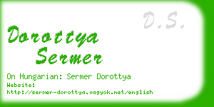 dorottya sermer business card